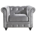 Living Room Sofas European Style Tufted Velvet Chesterfield Arm Chair